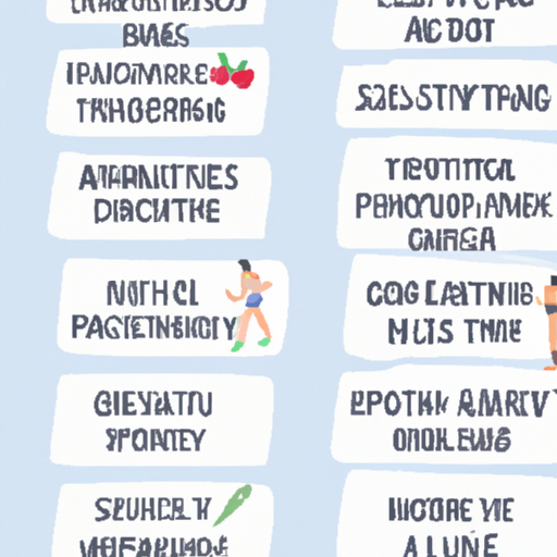 Here are some examples of tagging healthy lifestyle practices: